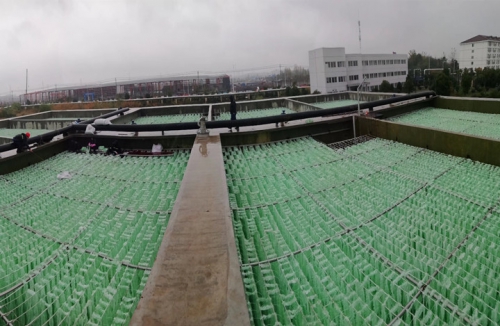 sunbet新质料为安徽某印染废水站提供生物填料刷新